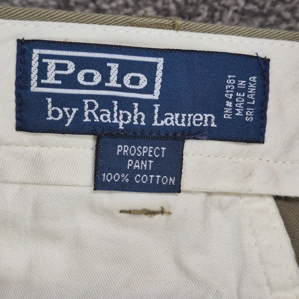 NWT Polo Ralph Lauren Prospect Pant Mens 38x30 Brown Chino Cotton